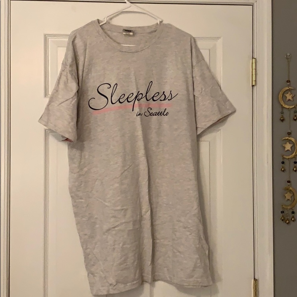 Sleepless in Seattle Pajama Dress in Heather Grey